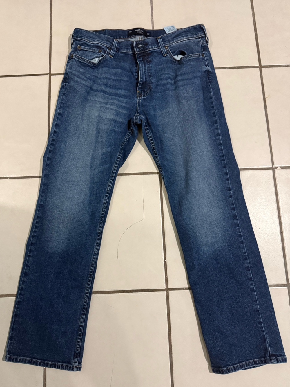 Hollister Men's Medium Blue Straight leg Jeans
